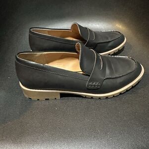 Style & Co Loafer Flats Black Slip On Women's 8.5 Casual, Preppy, Dark Academia